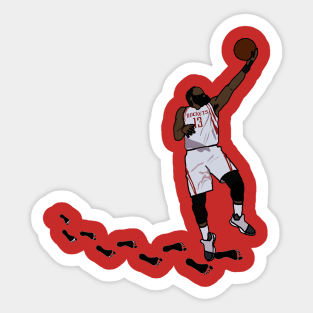 James Harden Funny Travel - NBA Houston Rockets Sticker
